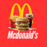 McDonald's logo 
food menu 